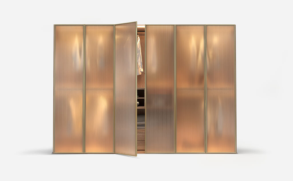 Bespoke Fitted Wardrobes | Luxury Bedrooms Glass Wardrobes doors with internal lights