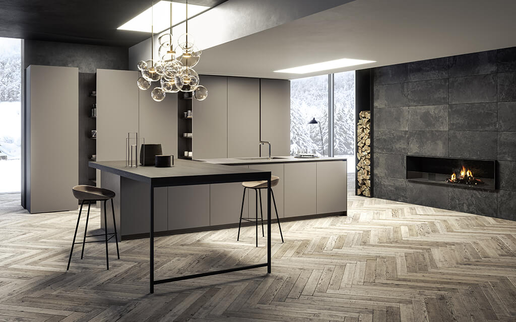 Designer Kitchen completely without handles | IN Design Kitchens | Sussex and Kent | Bespoke Kitchens near Tunbridge wells 