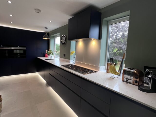IN Design kitchen design, supply and installation. Barraza gas hob flush fitted