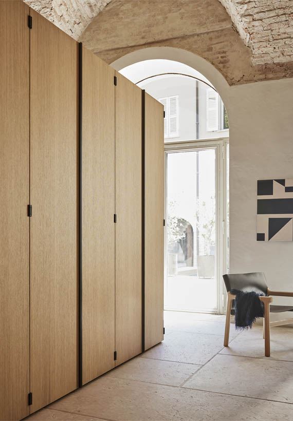 Stylish wardrobes in wood effect doors | IN Design | Sussex and Kent